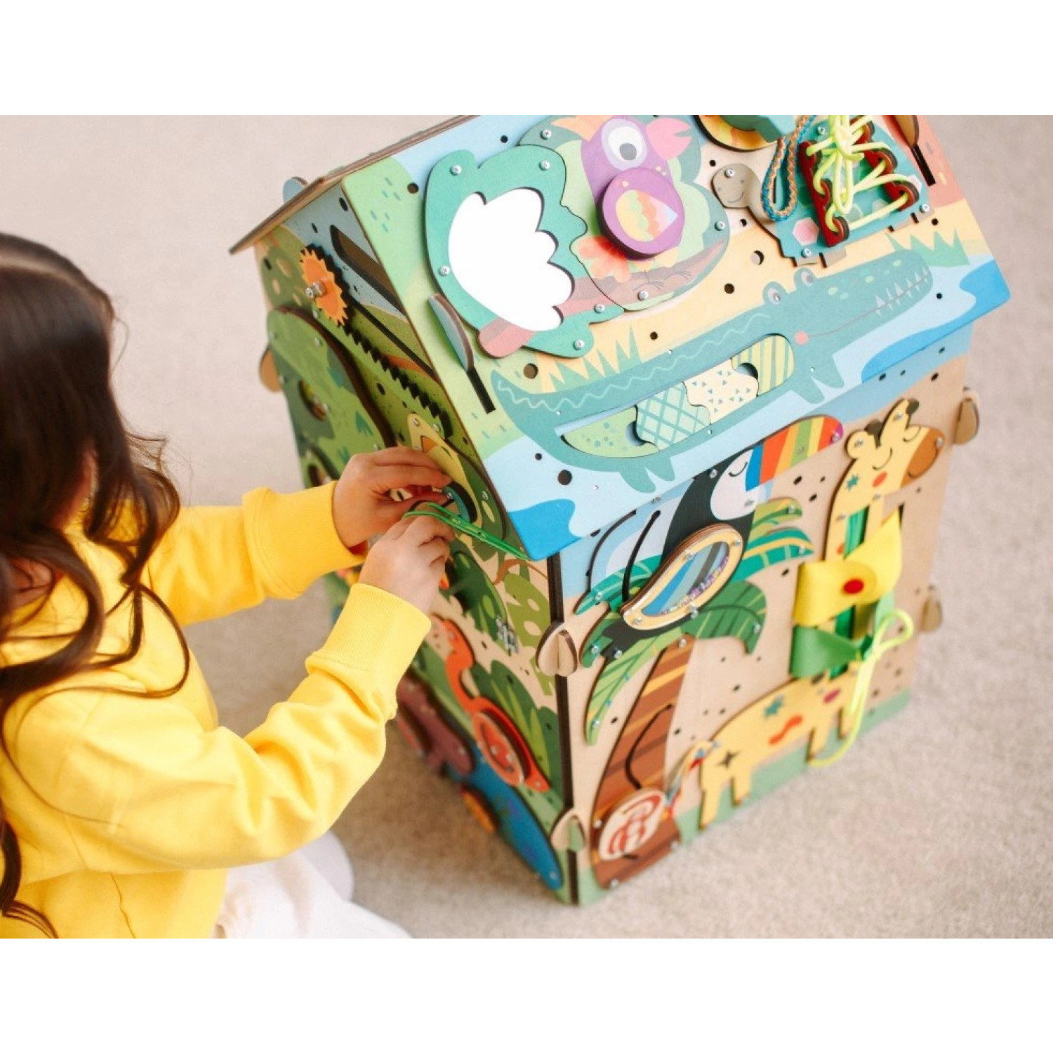 Образователна къщичка с LED осветление Сафари