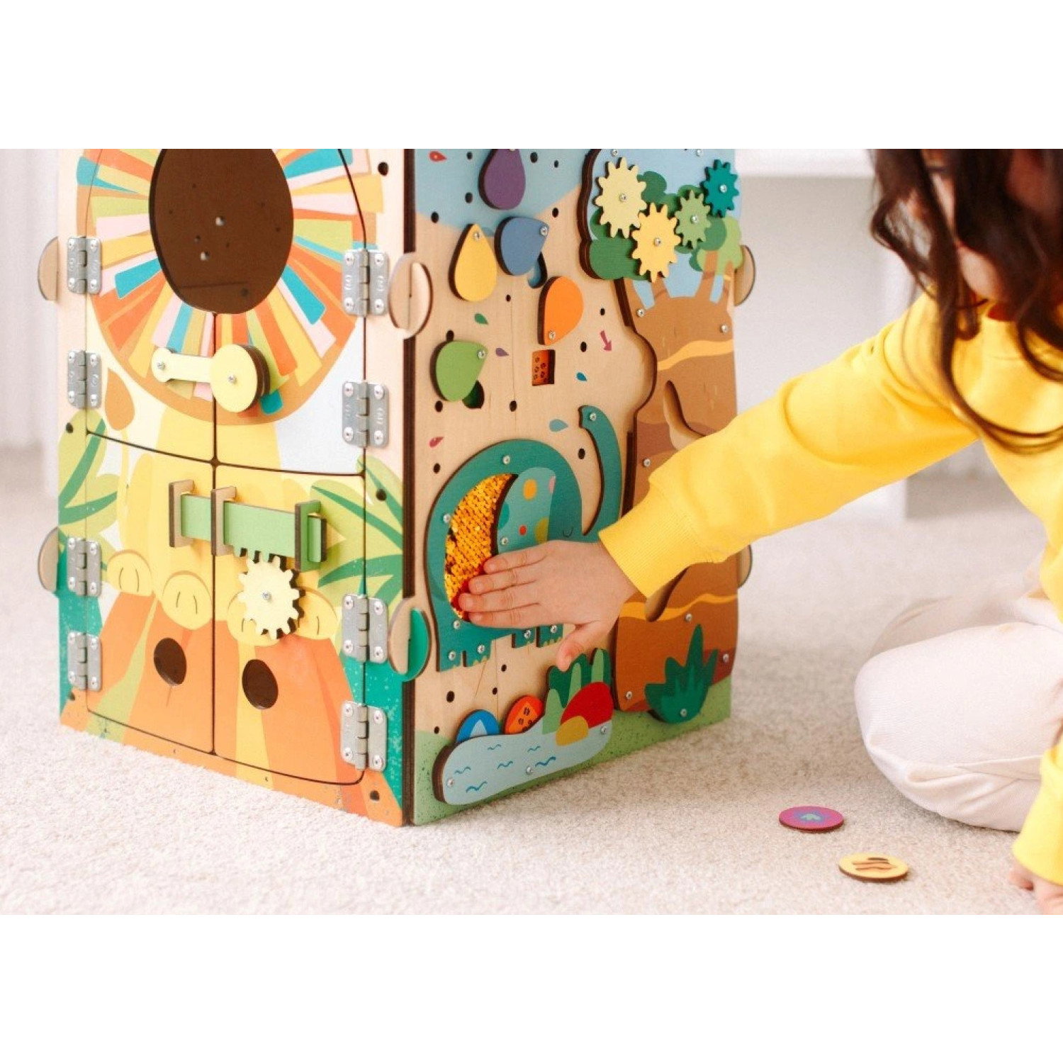 Образователна къщичка с LED осветление Сафари