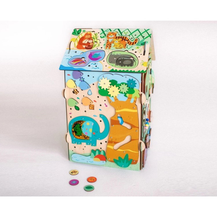 Образователна къщичка с LED осветление Сафари