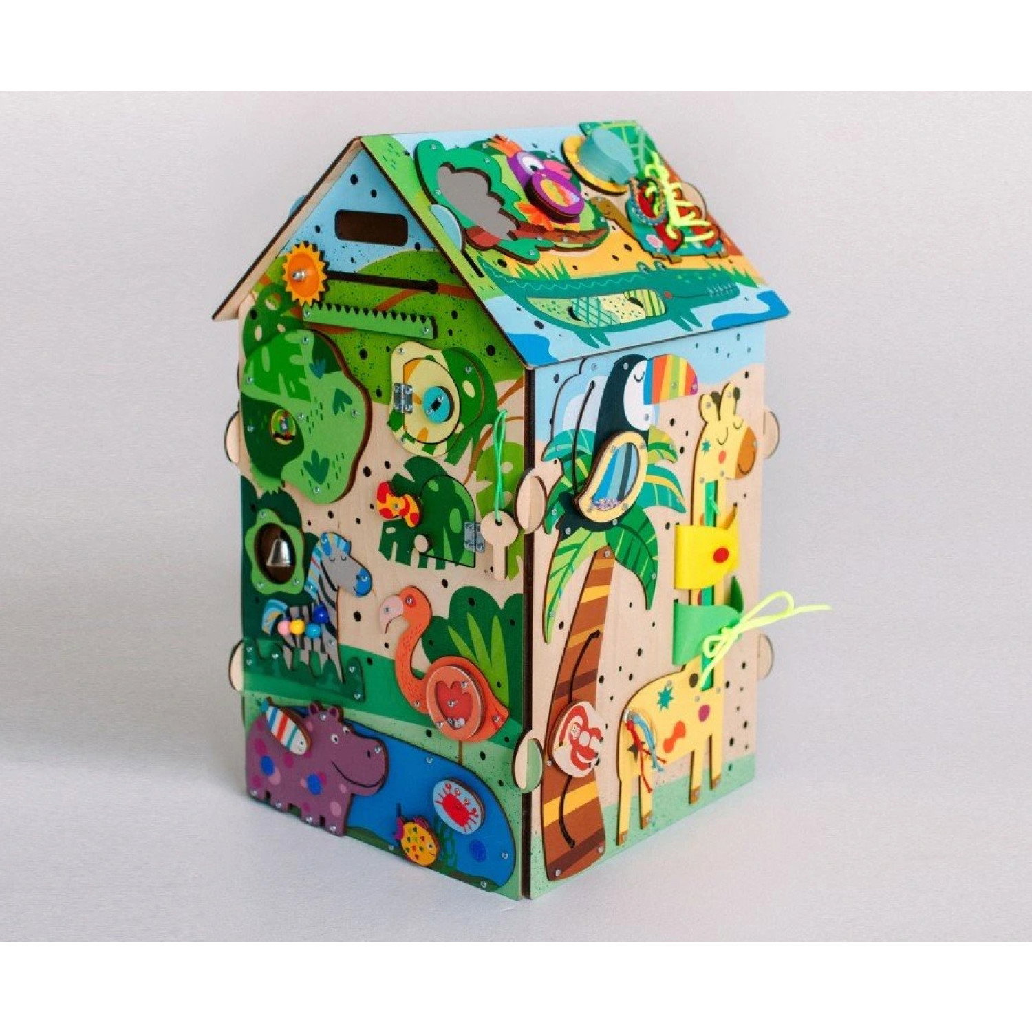 Образователна къщичка с LED осветление Сафари