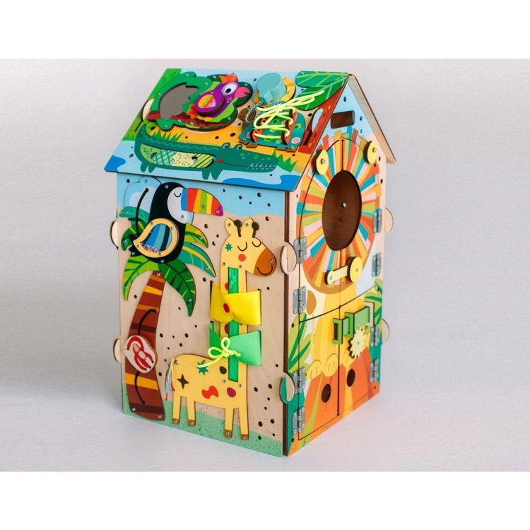 Образователна къщичка с LED осветление Сафари