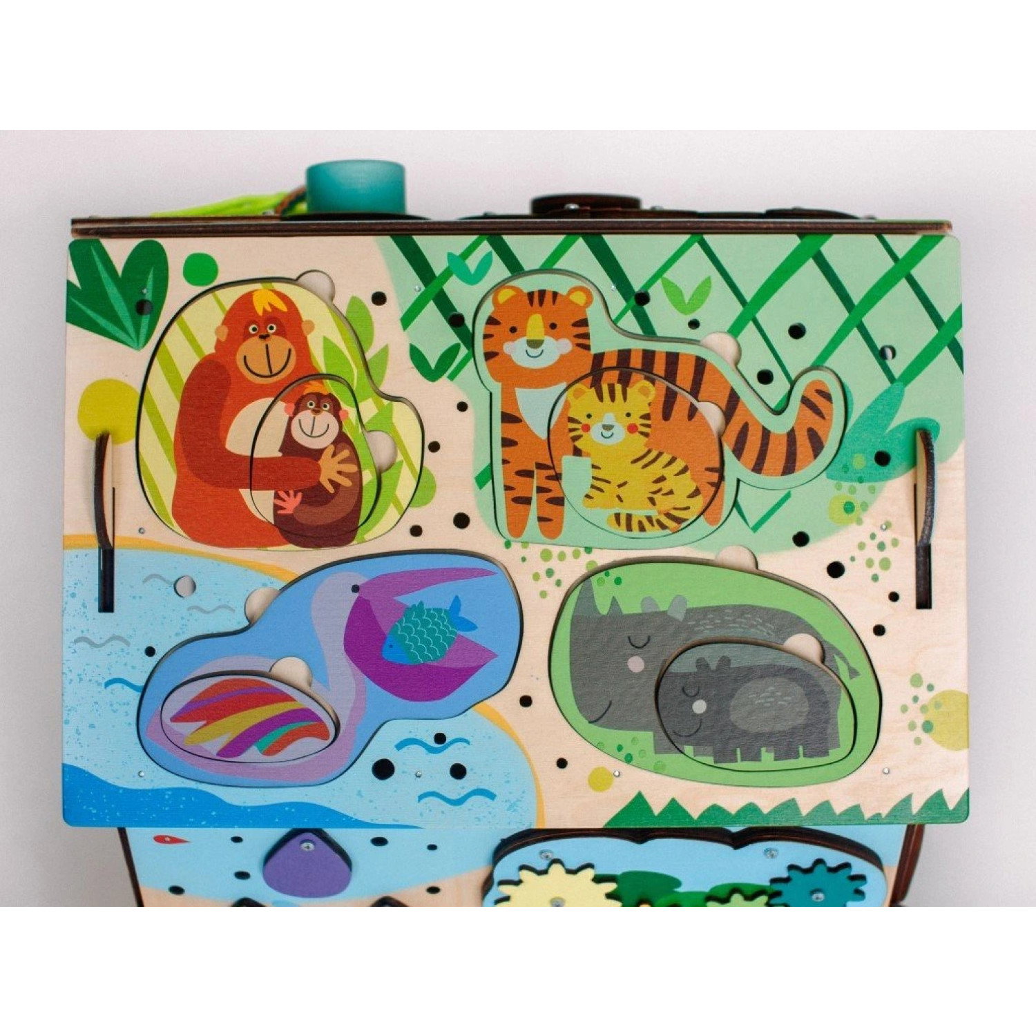 Образователна къщичка с LED осветление Сафари