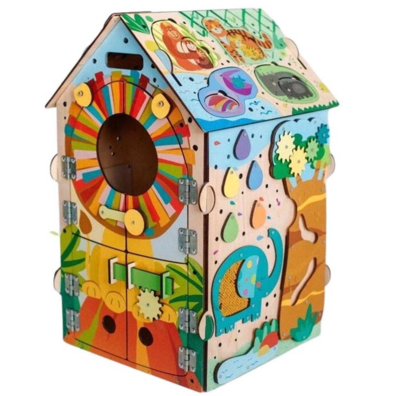 Образователна къщичка с LED осветление Сафари