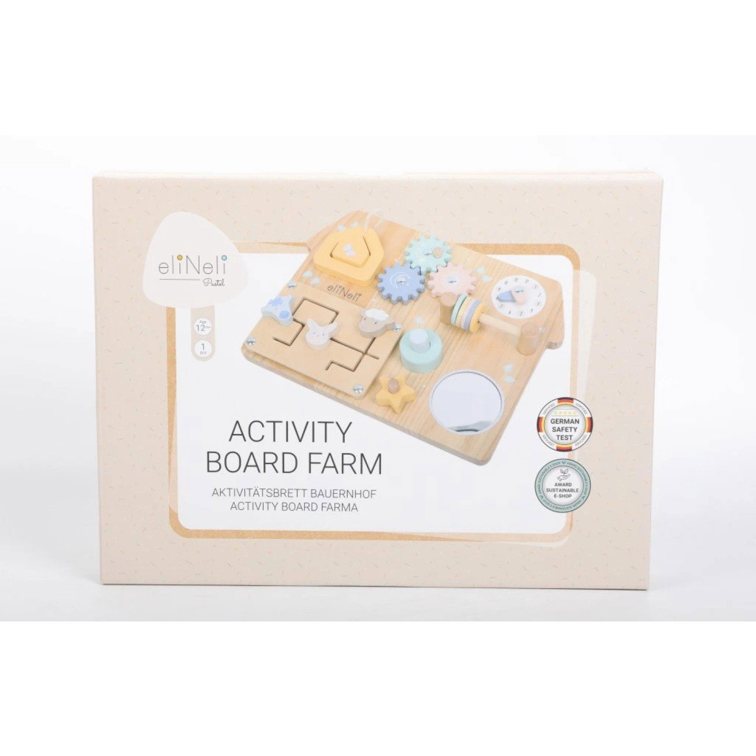 Занимателно табло Ферма с часовник