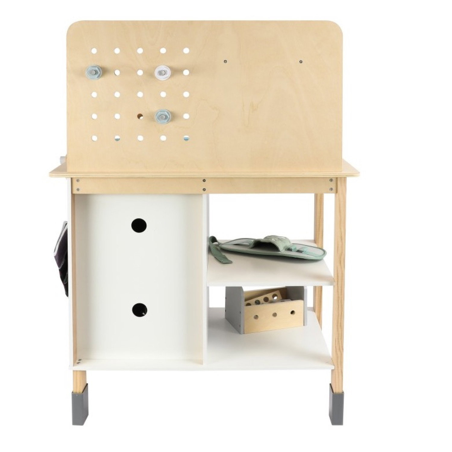 Дървена работилница с инструменти + колан за инструменти