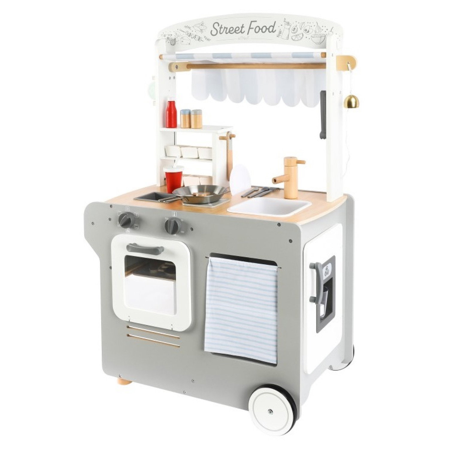 Детски дървен мобилен магазин