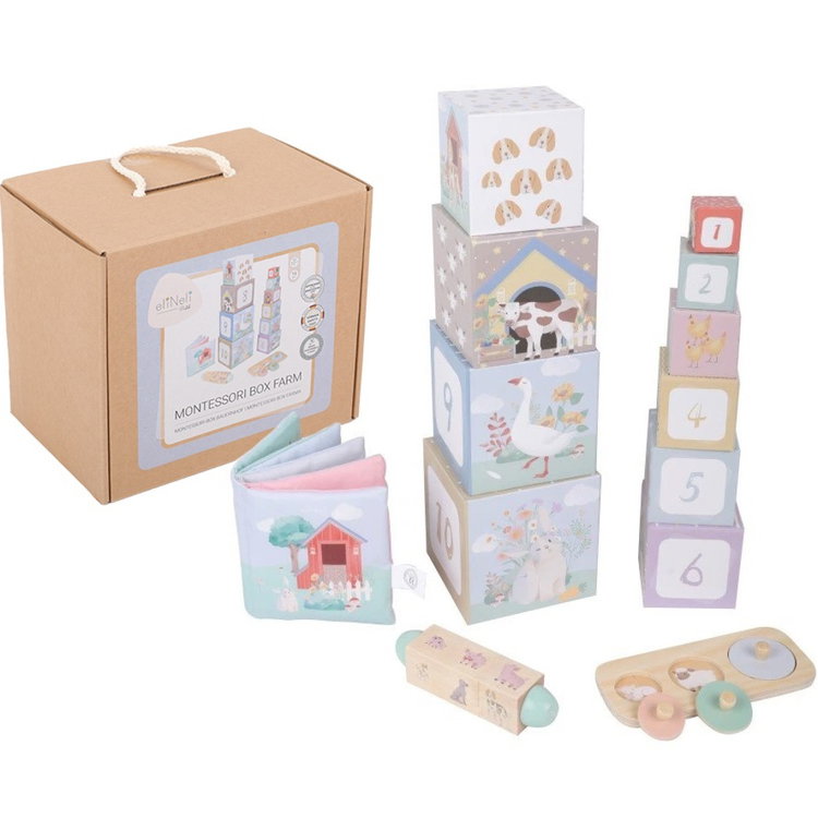 Образователна кутия Монтесори 12+ месеца