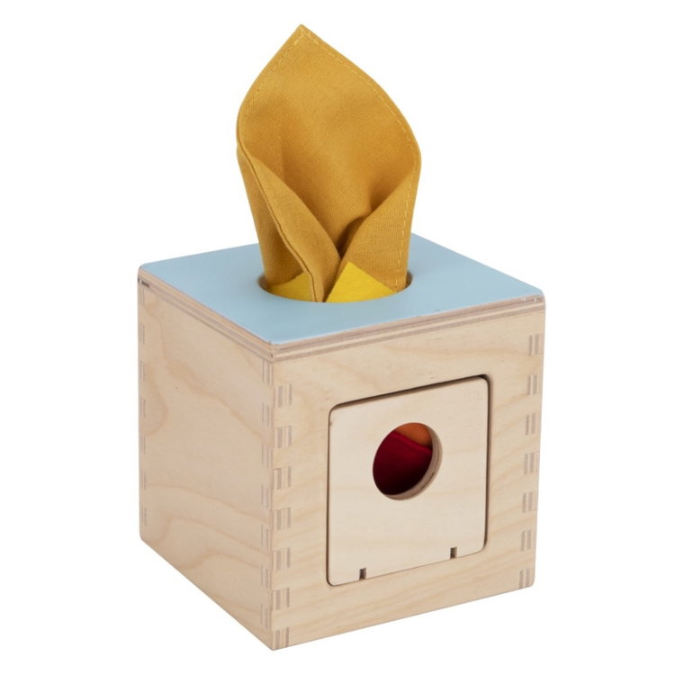 Образователна Монтесори кутия за бебета 0-6 месеца