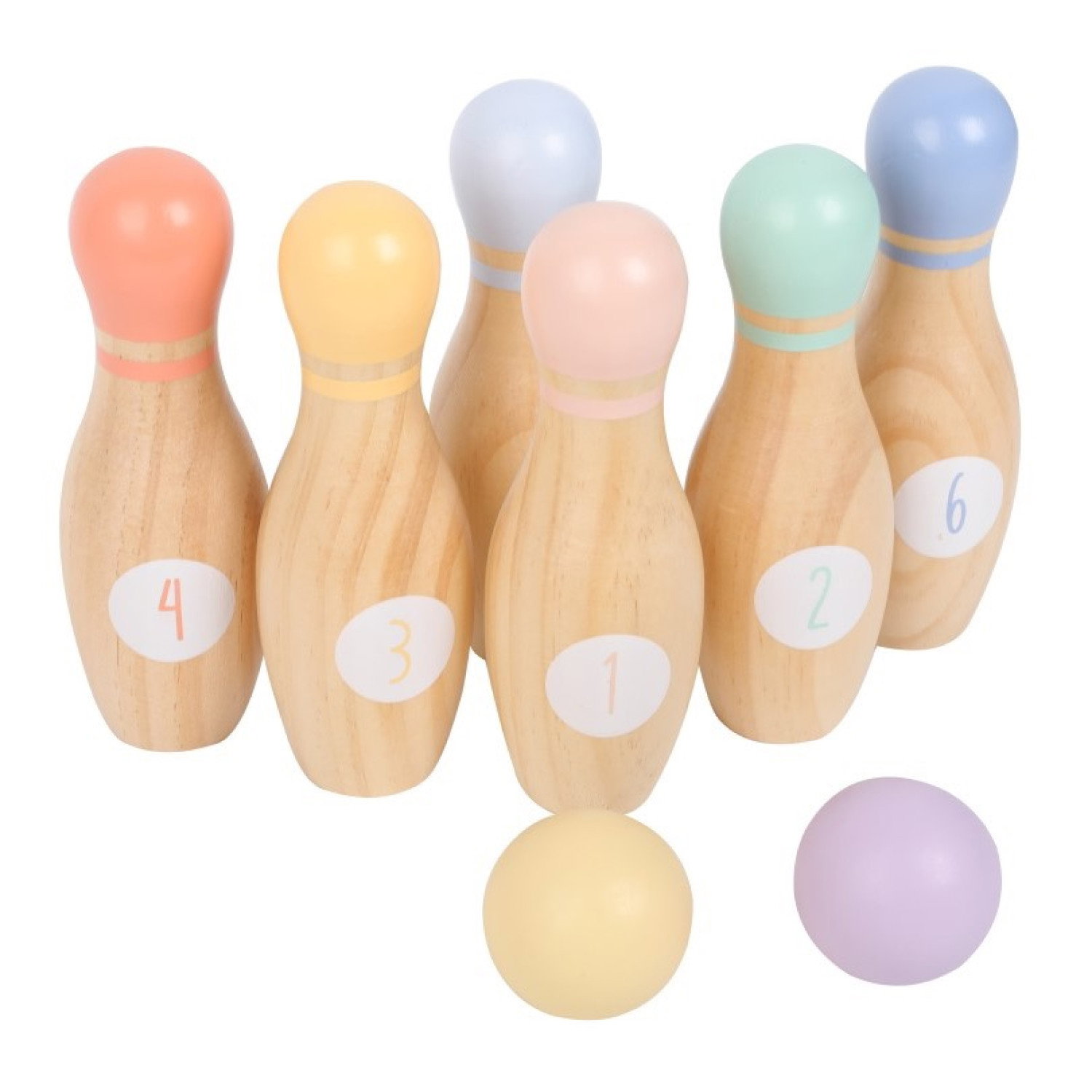Дървен боулинг за деца