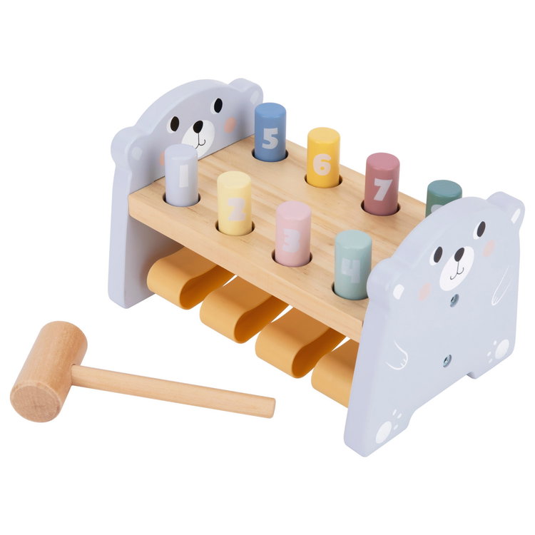 Обучително Мече с чук и цифри