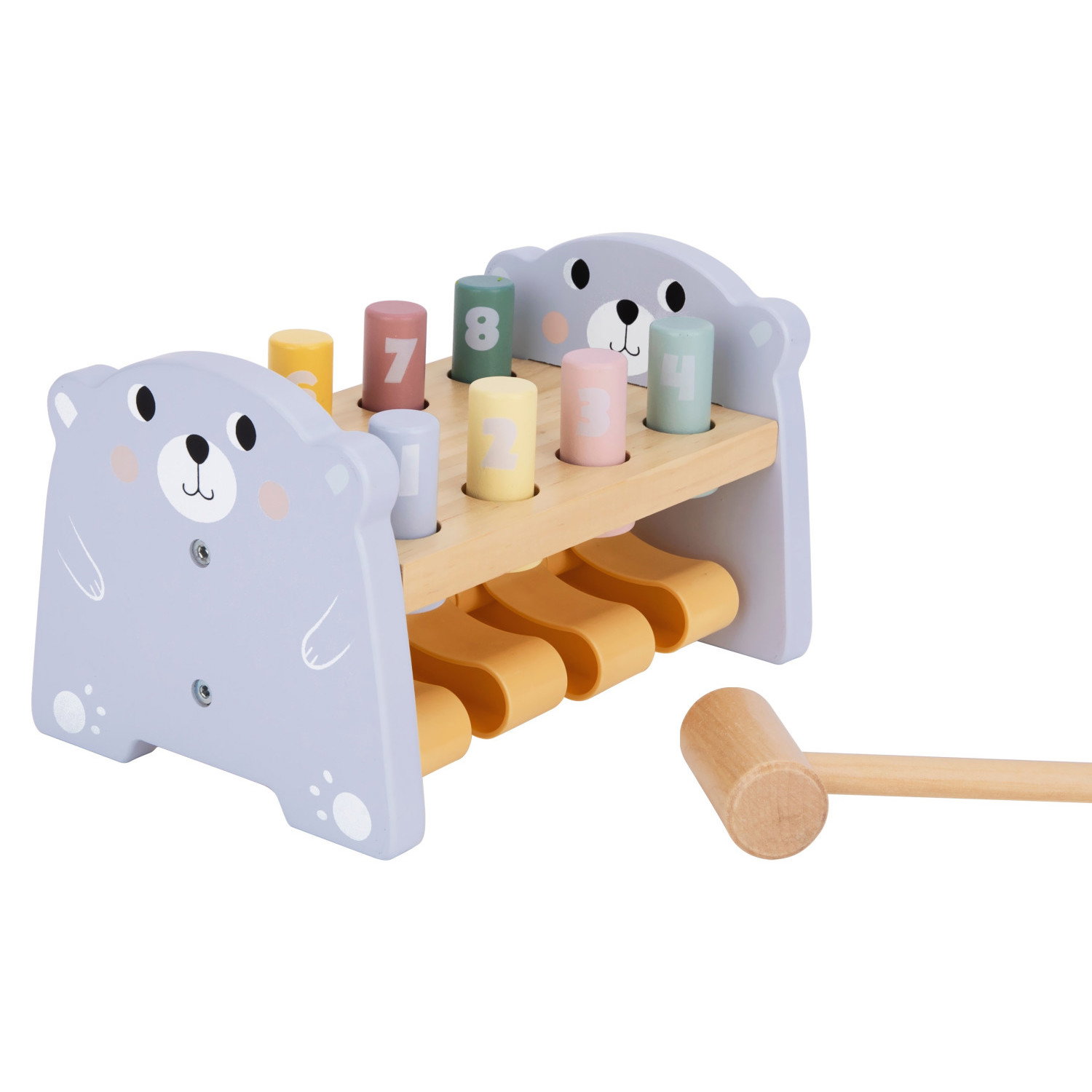 Обучително Мече с чук и цифри