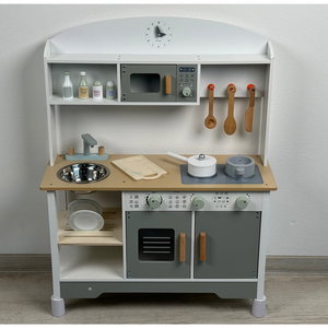 Детска дървена кухня с аксесоари Ели