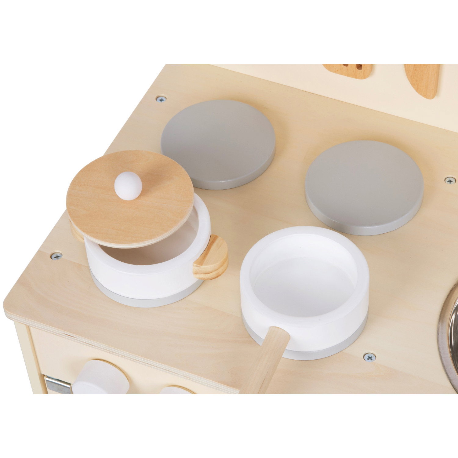 Детска дървена кухня с аксесоари Прованс