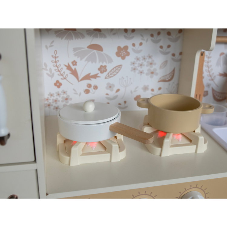 Детска дървена кухня с аксесоари и звукови ефекти