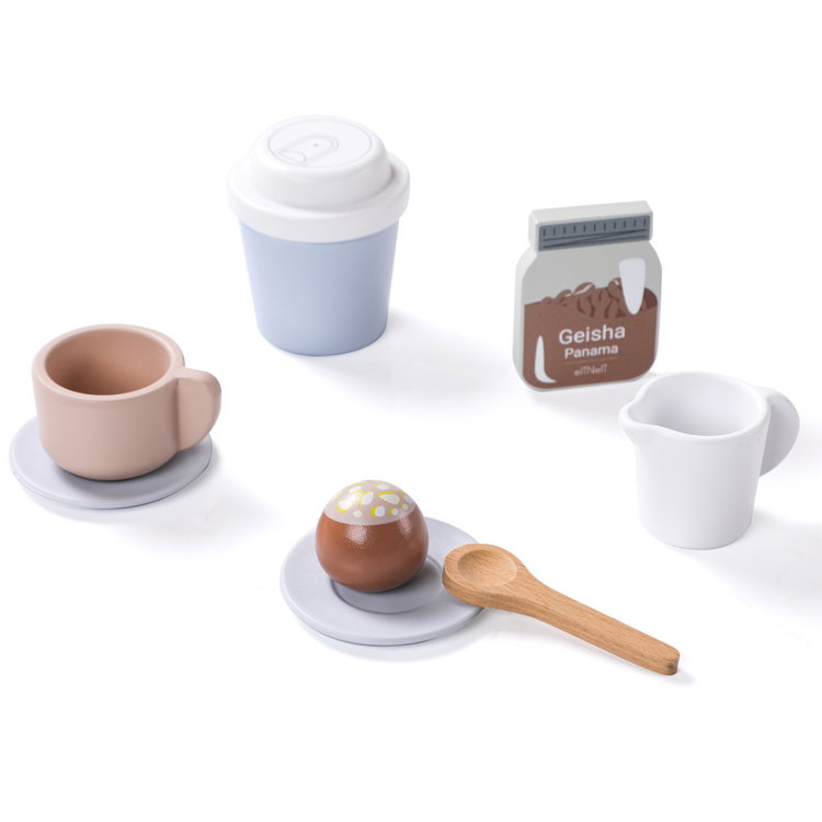 Дървена кафе машина и магазин