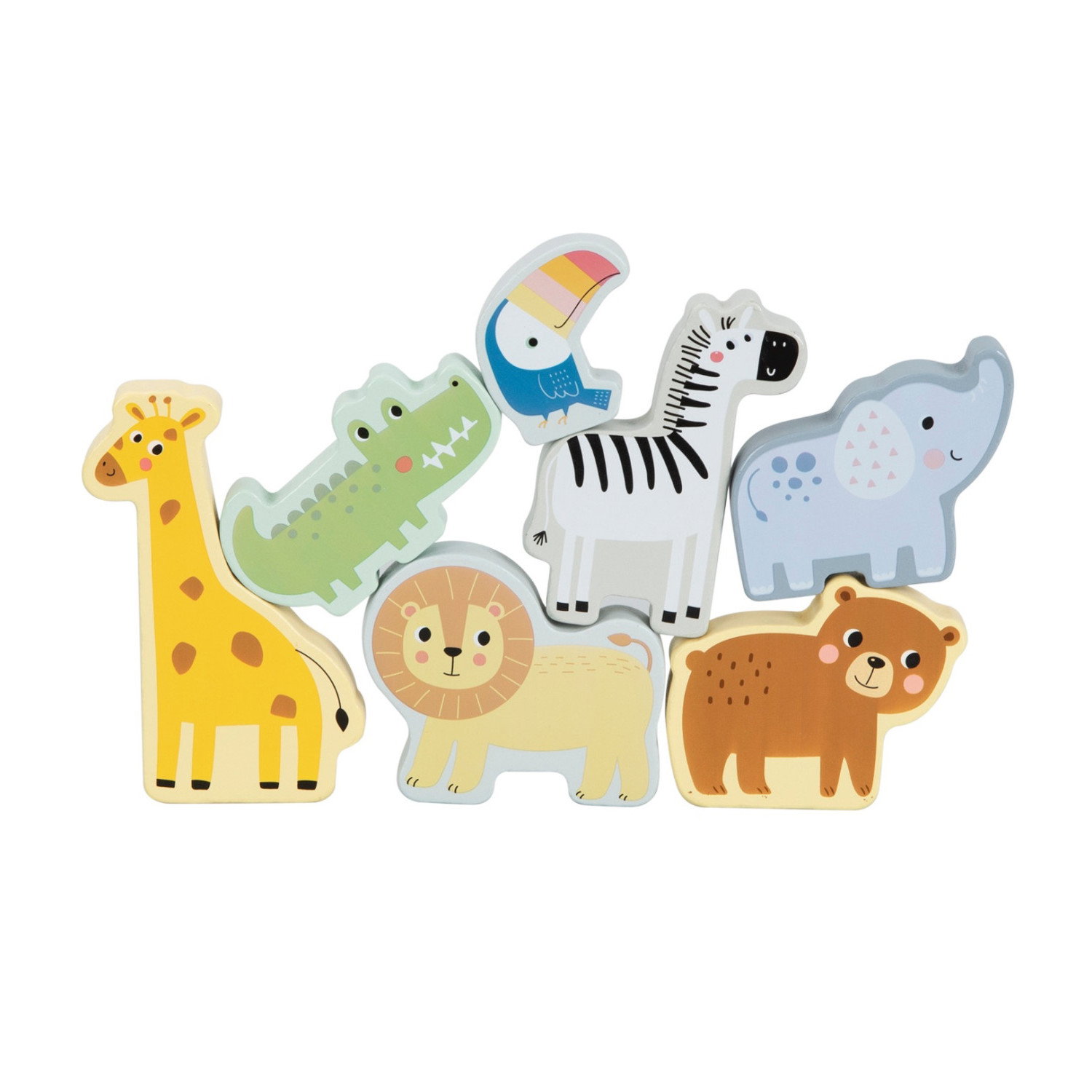 Дървен пъзел Зоопарк