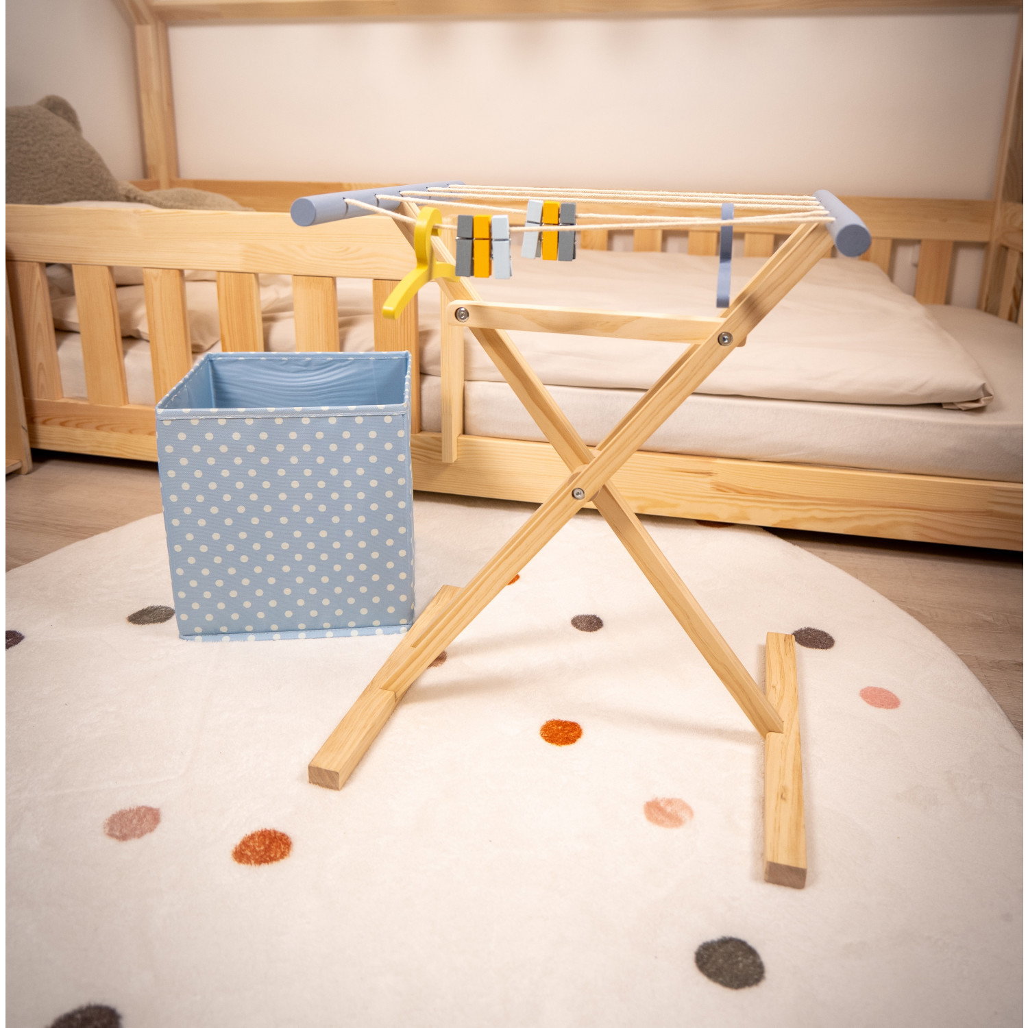 Детско дървено сушило с аксесоари