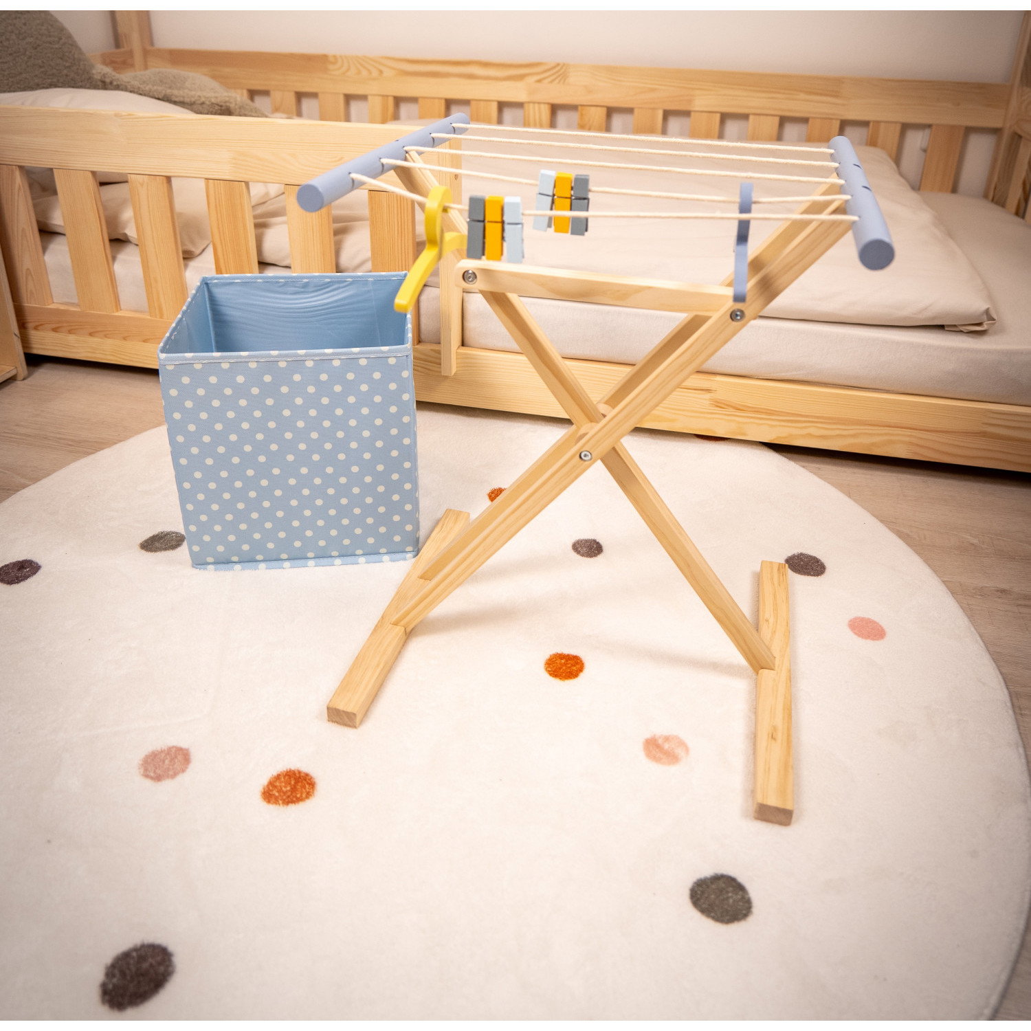 Детско дървено сушило с аксесоари