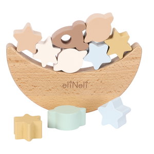 Комплект дървени играчки за баланс и редене