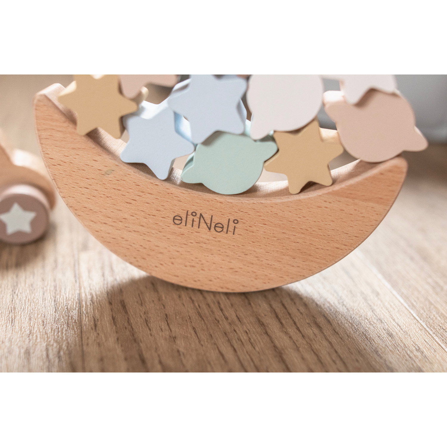 Комплект дървени играчки за баланс и редене