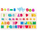 Дидактическа дъска с букви и цифри, броене и смятане до 10