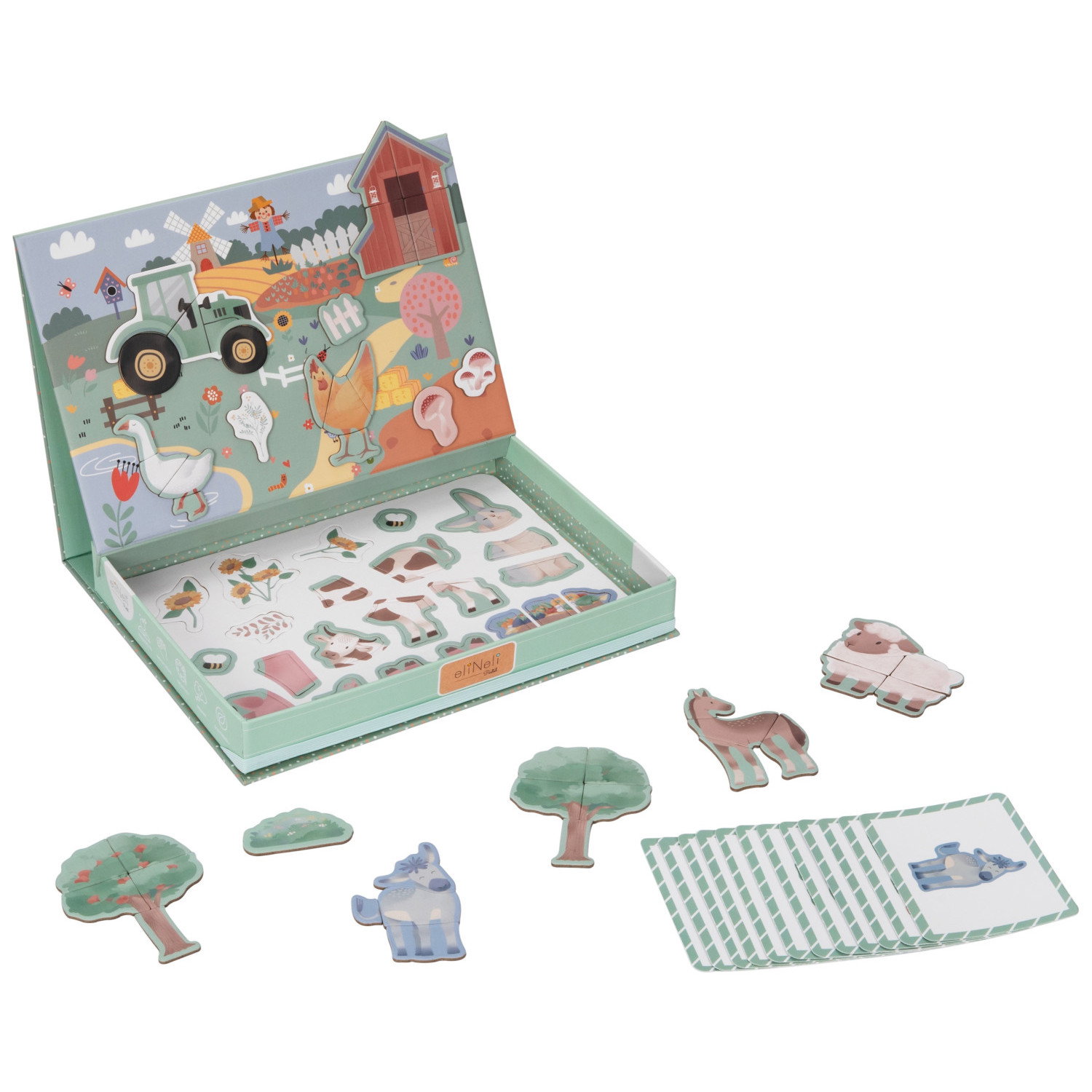 Магнитна игра - пъзел 2в1 Ферма