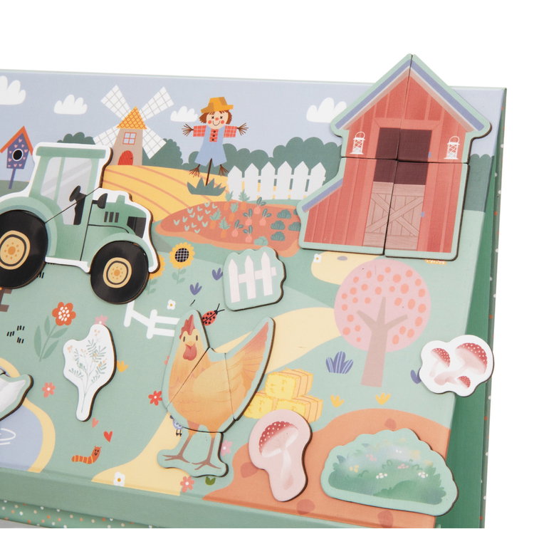 Магнитна игра - пъзел 2в1 Ферма