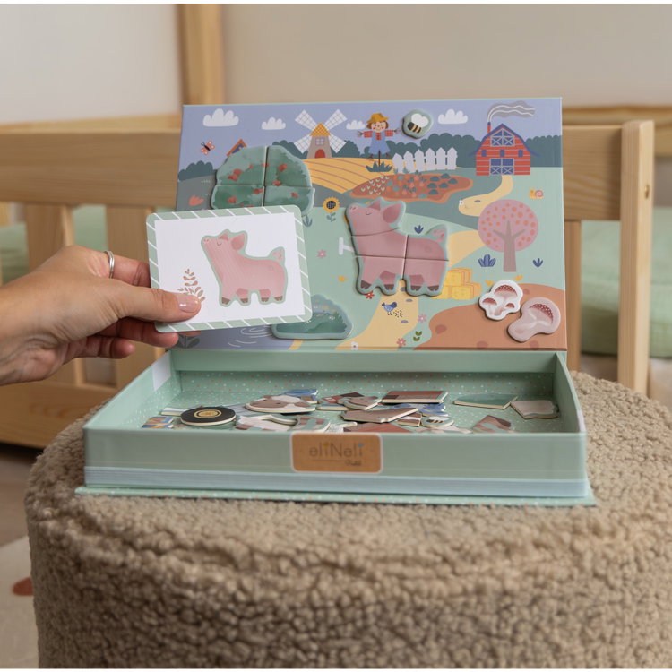 Магнитна игра - пъзел 2в1 Ферма