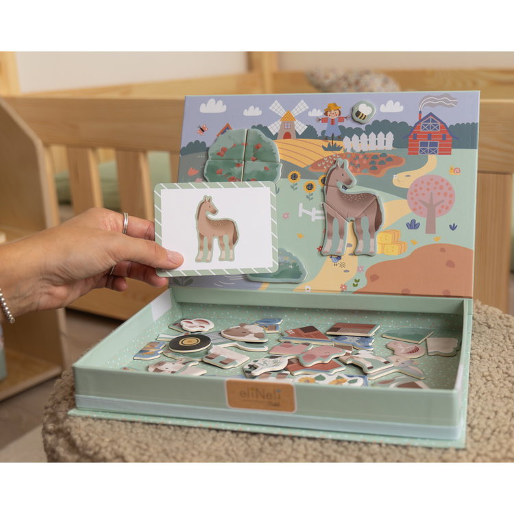 Магнитна игра - пъзел 2в1 Ферма