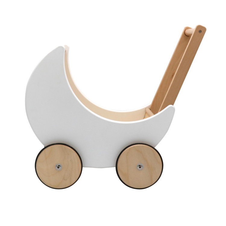 Дървена количка за кукли