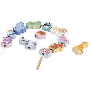 Дървена низанка ZOO