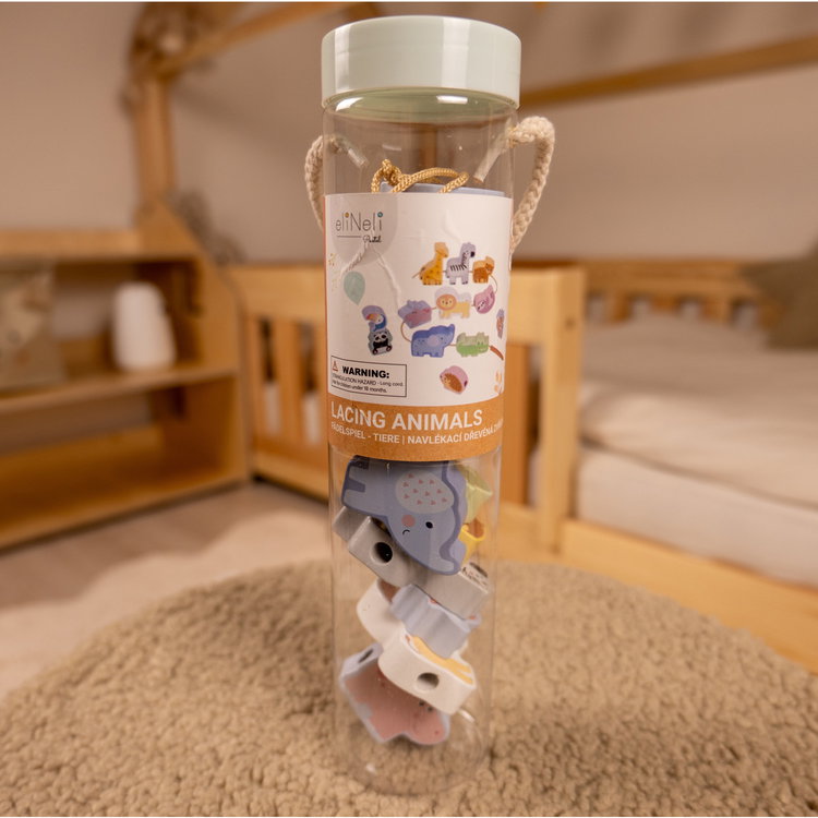 Дървена низанка ZOO