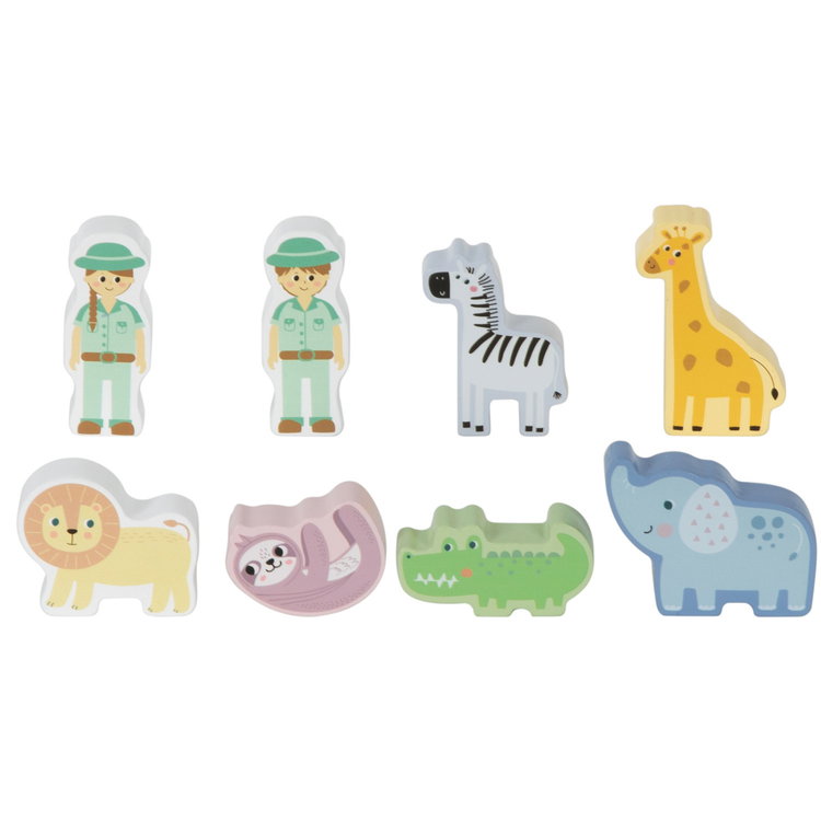 Сафари джип - сортер с животни