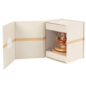 Дървена музикална кутия - Въртележка с кончета