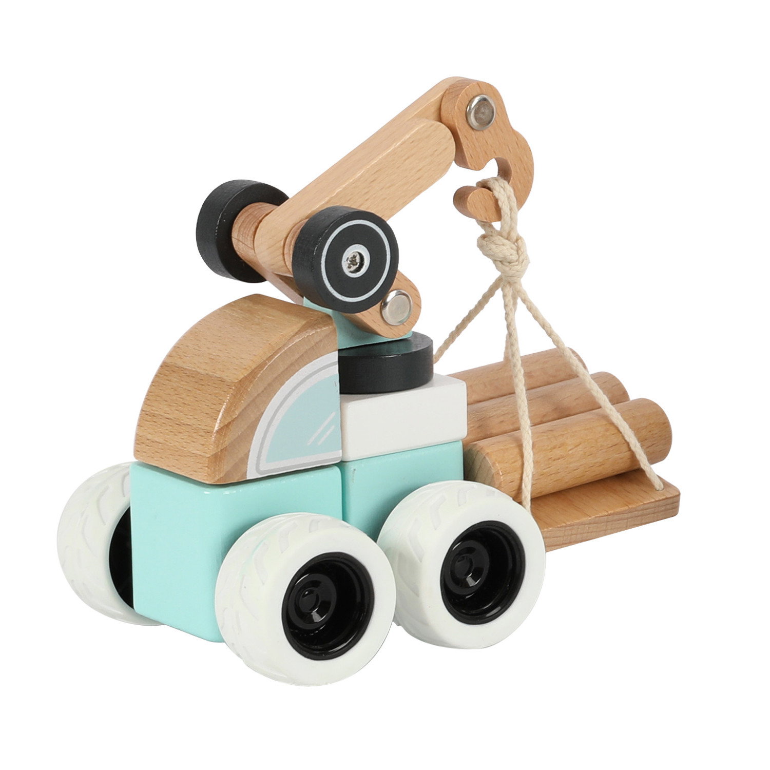 Комплект дървени машини с движещи се елементи