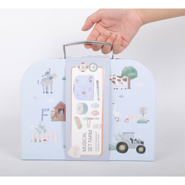 Комплект музикални инструменти в куфар Фермата