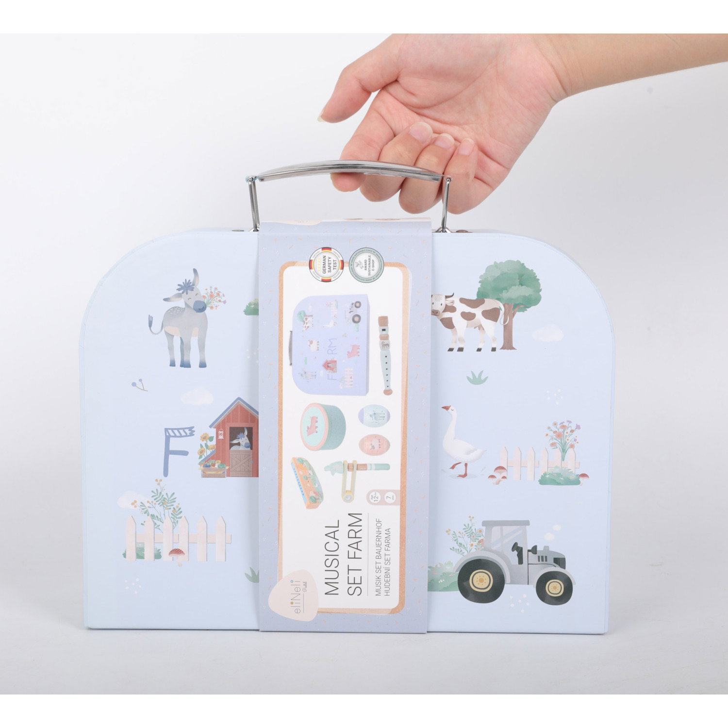 Комплект музикални инструменти в куфар Фермата