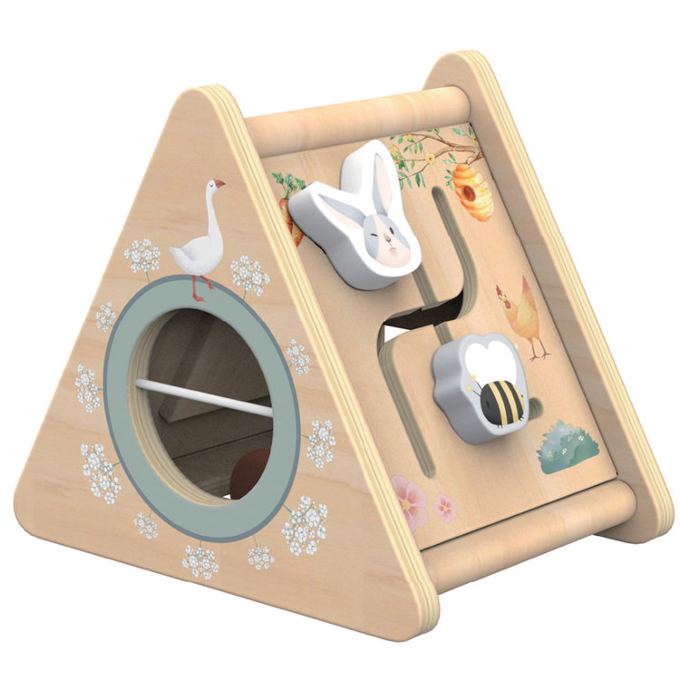 Дървен активен триъгълник Ферма