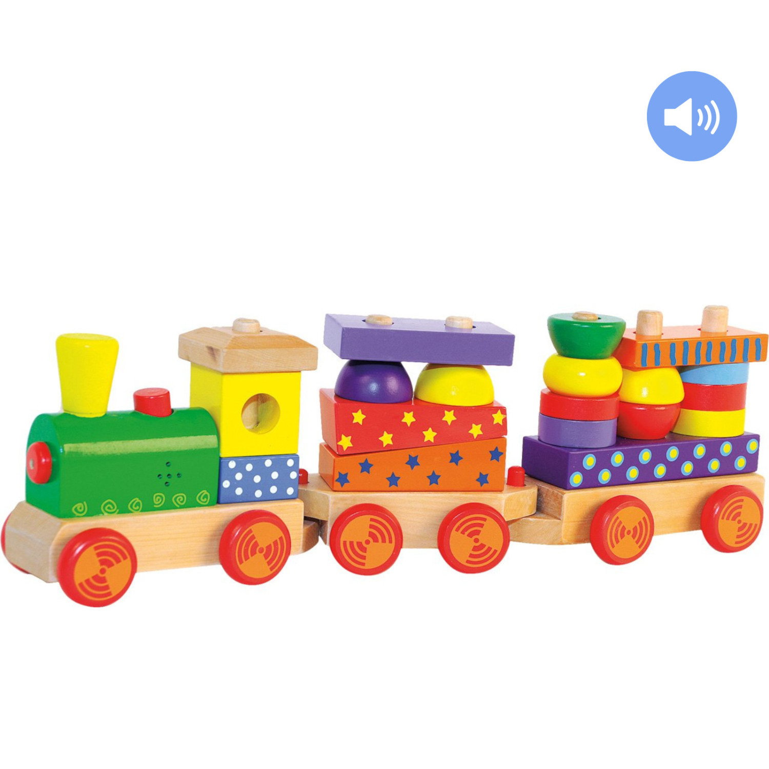 Дървено влакче със звук