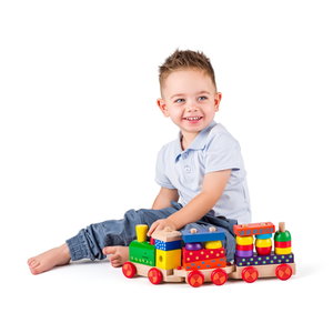 Дървено влакче със звук