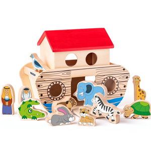 Дървен кораб с животни Ной