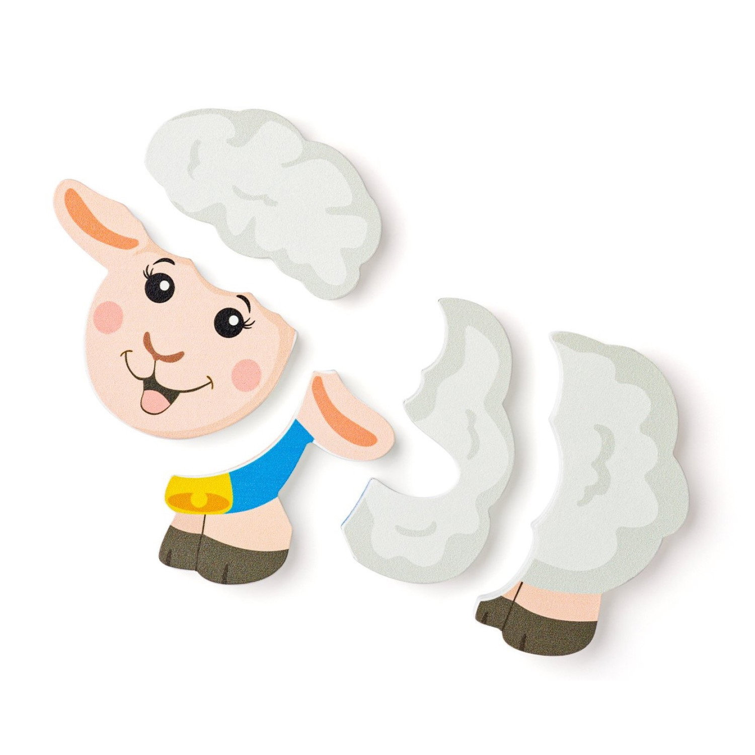 Дървен бебешки пъзел Овца