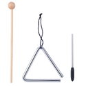 Комплект дървени музикални инструменти с триъгълник