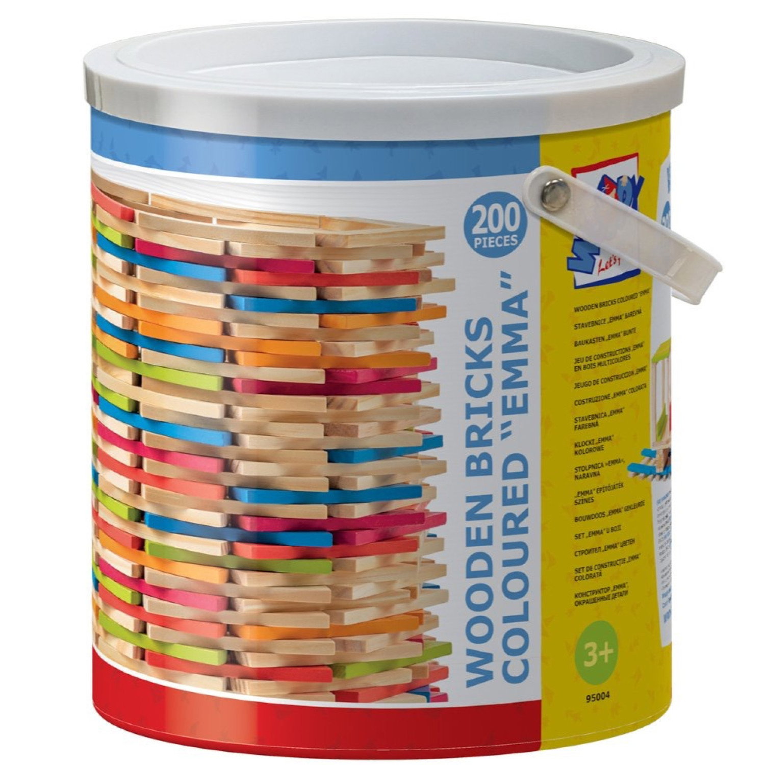 Дървени цветни плочки Емма, 200 части