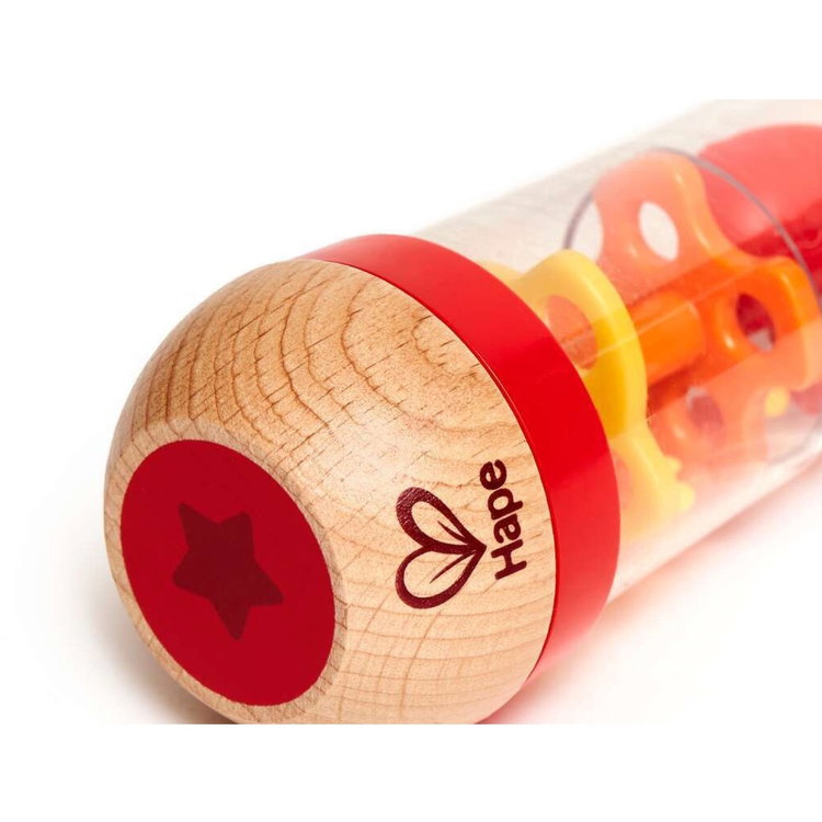 Дървена бебешка дрънкалка - Дъждовни капки с мъниста, Hape