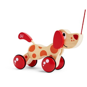 Дървена играчка за дърпане кученцето Пепе, Hape