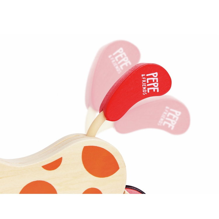 Дървена играчка за дърпане кученцето Пепе, Hape