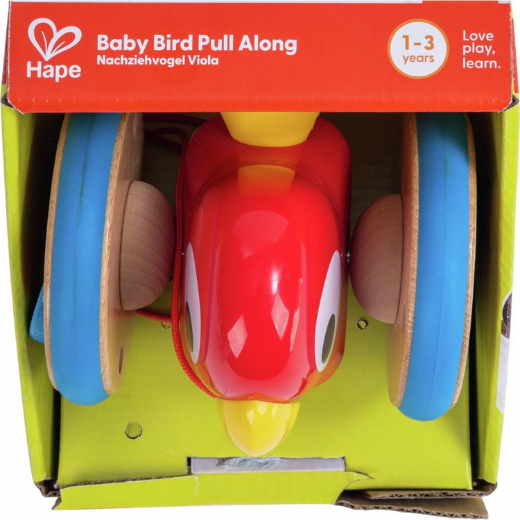 Дървена играчка за дърпане Пиленце, Hape