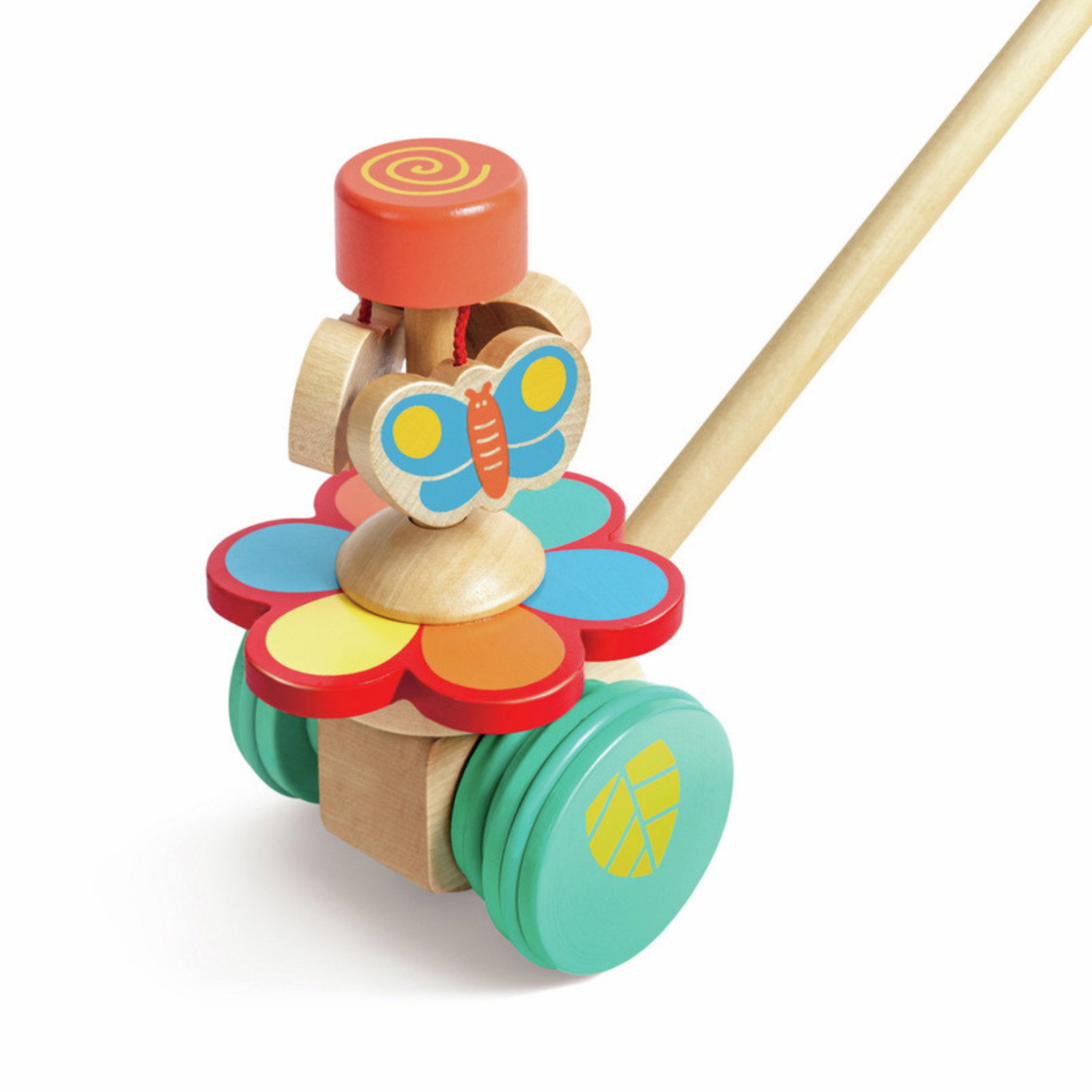 Дървена играчка за бутане Танцуващи пеперуди, Hape