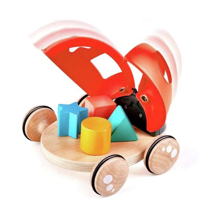 Дървена играчка за дърпане - сортер Калинка, Hape